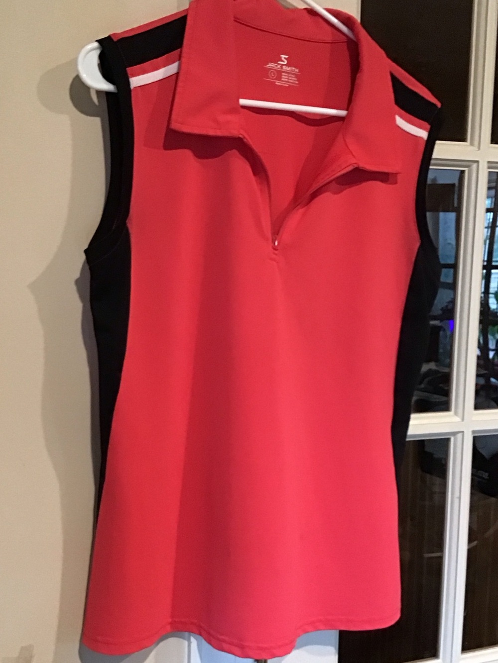 Jack Smith Bright Coral Athletic Polo Top